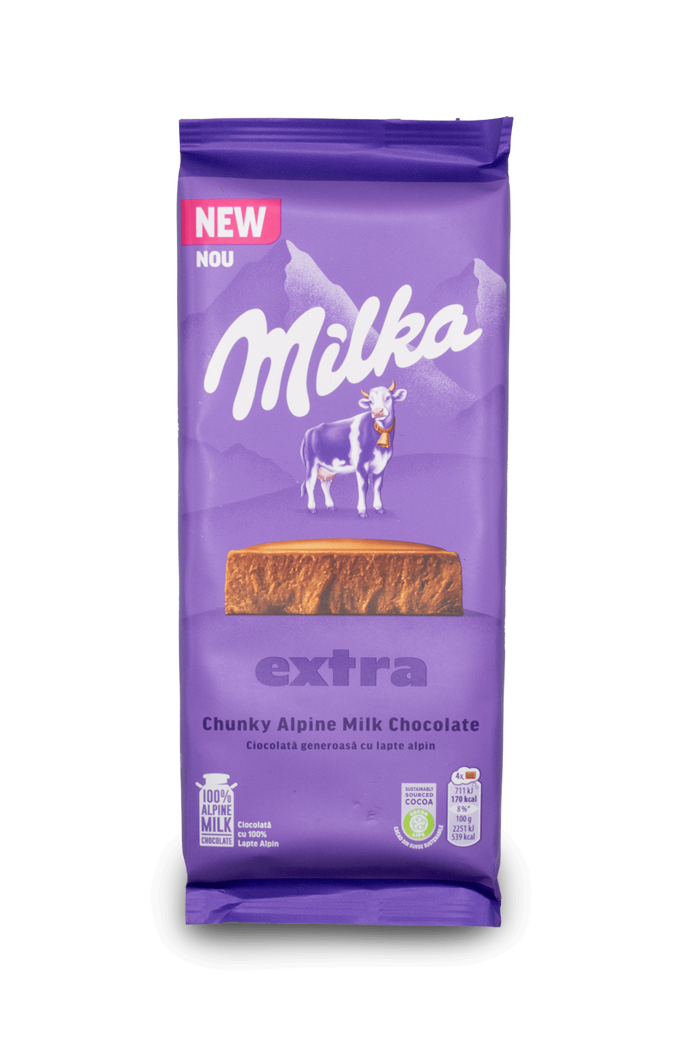 Milka Extra Chocolate Bar - Alpine Milk 180g