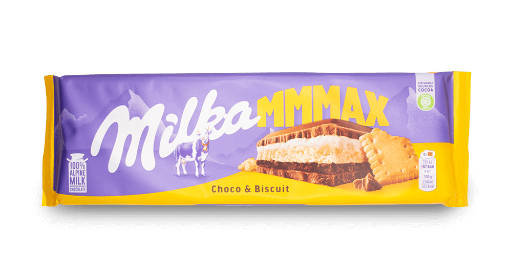Milka MMMAX Choco & Biscuit Bar 300g