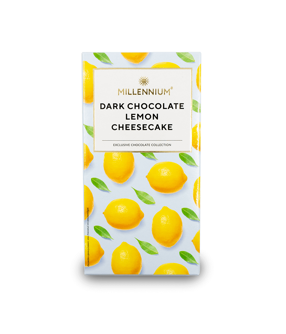 Millenium Chocolate Bar - Dark Chocolate Lemon Cheesecake 100g