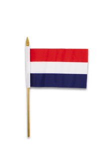 Dutch Flag on Stick - Small