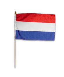 Netherlands Flag On Stick - Large