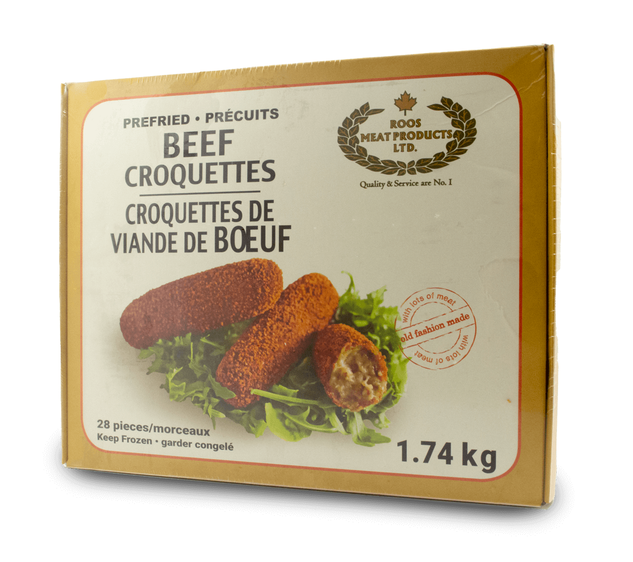 Roos 28 Pre-Fried Beef Croquettes