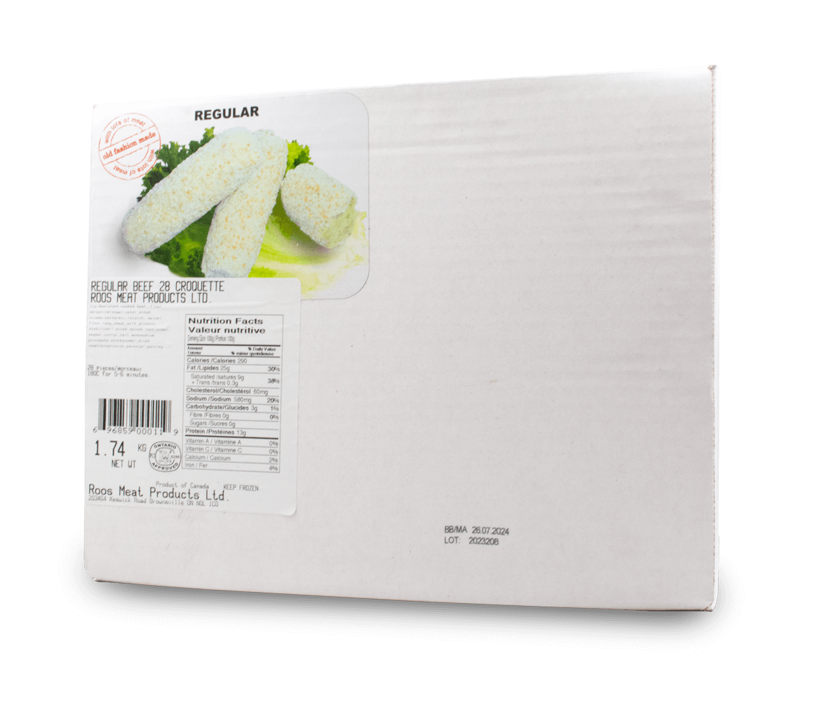 Roos 28 Regular Beef Croquettes