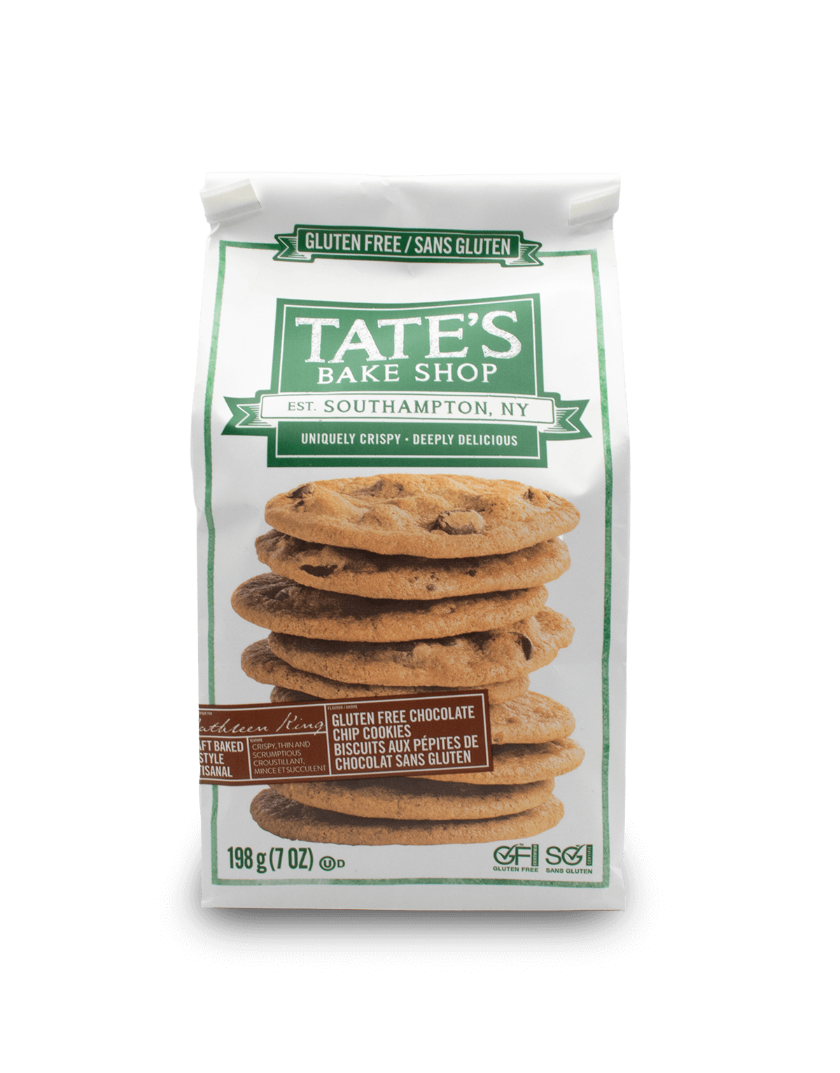 Tate's Gluten Free Chocolate Chip Cookies 198g
