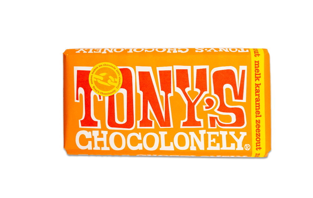 Tony's Chocolonely Chocolate Bar - Caramel Sea Salt 180g