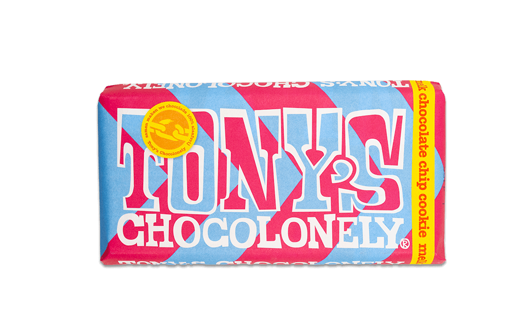 Tony's Chocolonely Chocolate Bar - Milk Chocolate Chip Cookie 180g