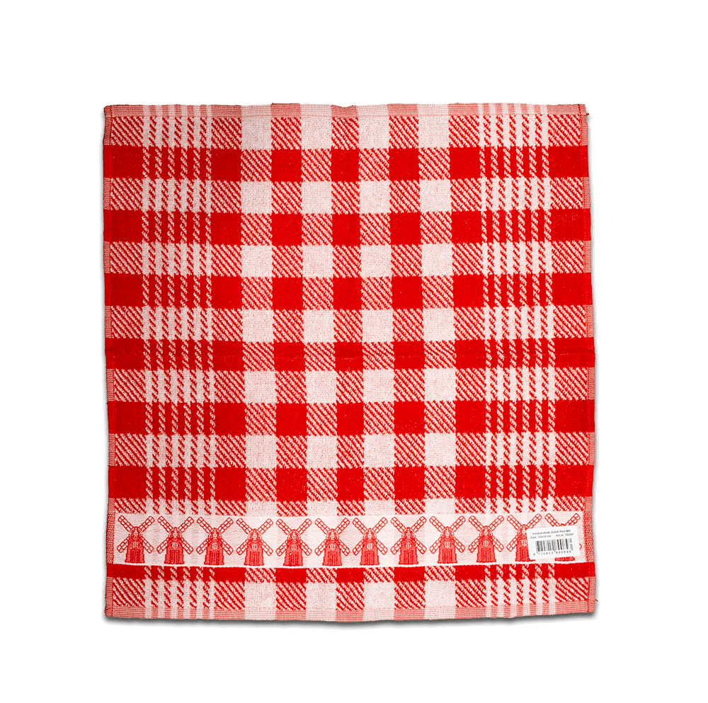 Twentse Kitchen Towel - Red Windmill