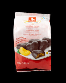 Weiss Dark Chocolate Filled Gingerbread Hearts 150g