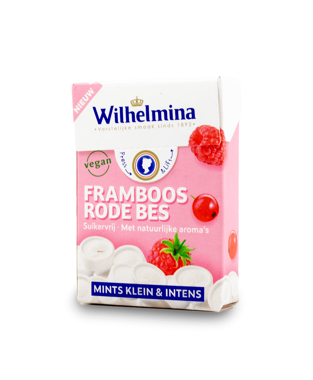 Wilhelmina Raspberry Red Fruit Peppermints 45g