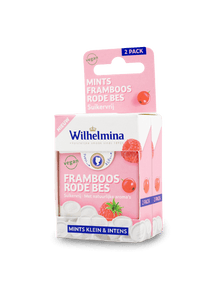 Wilhelmina Sugar Free Raspberry Mints 2pk 60g
