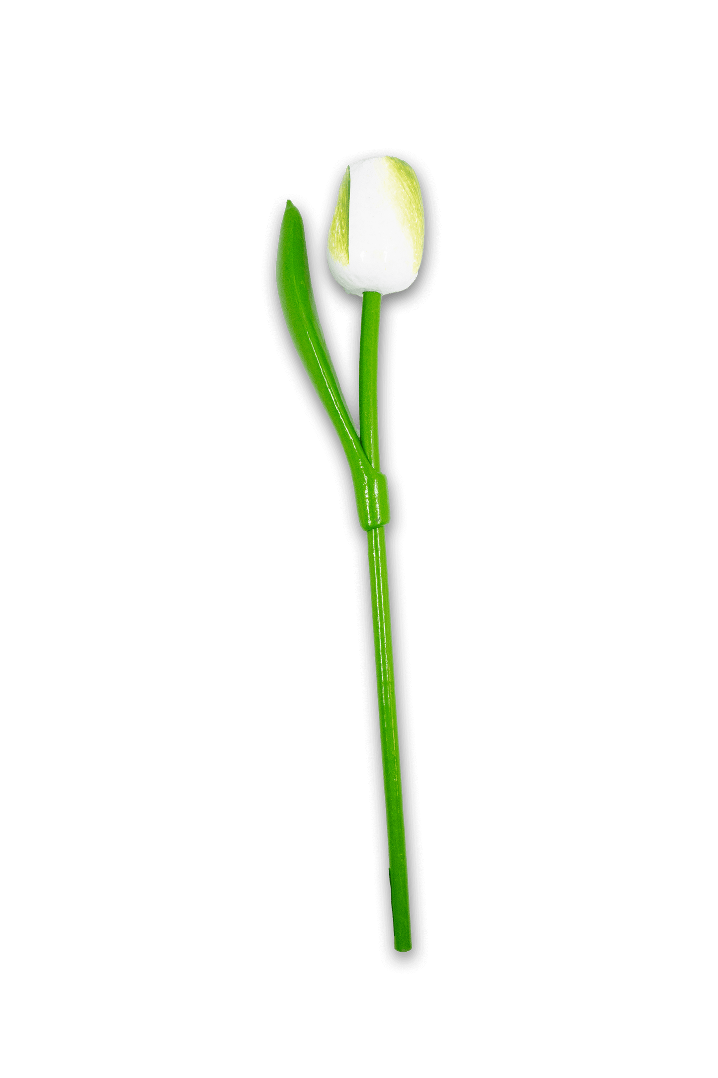 Wooden Tulip White/Green