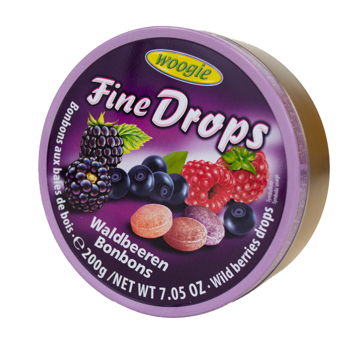 Woogie Candy Tin - Forest Berries 200g