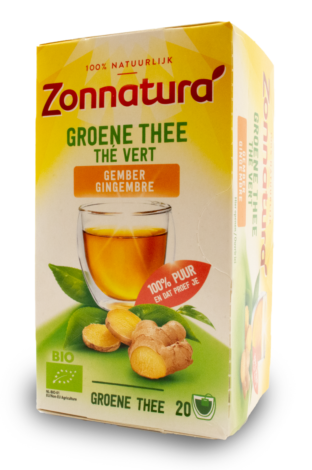 Zonnatura Ginger Green Tea 20x1.7g