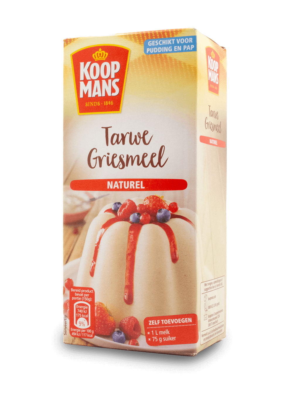 Koopmans Tarwe Griesmeel Pudding Natural 500g