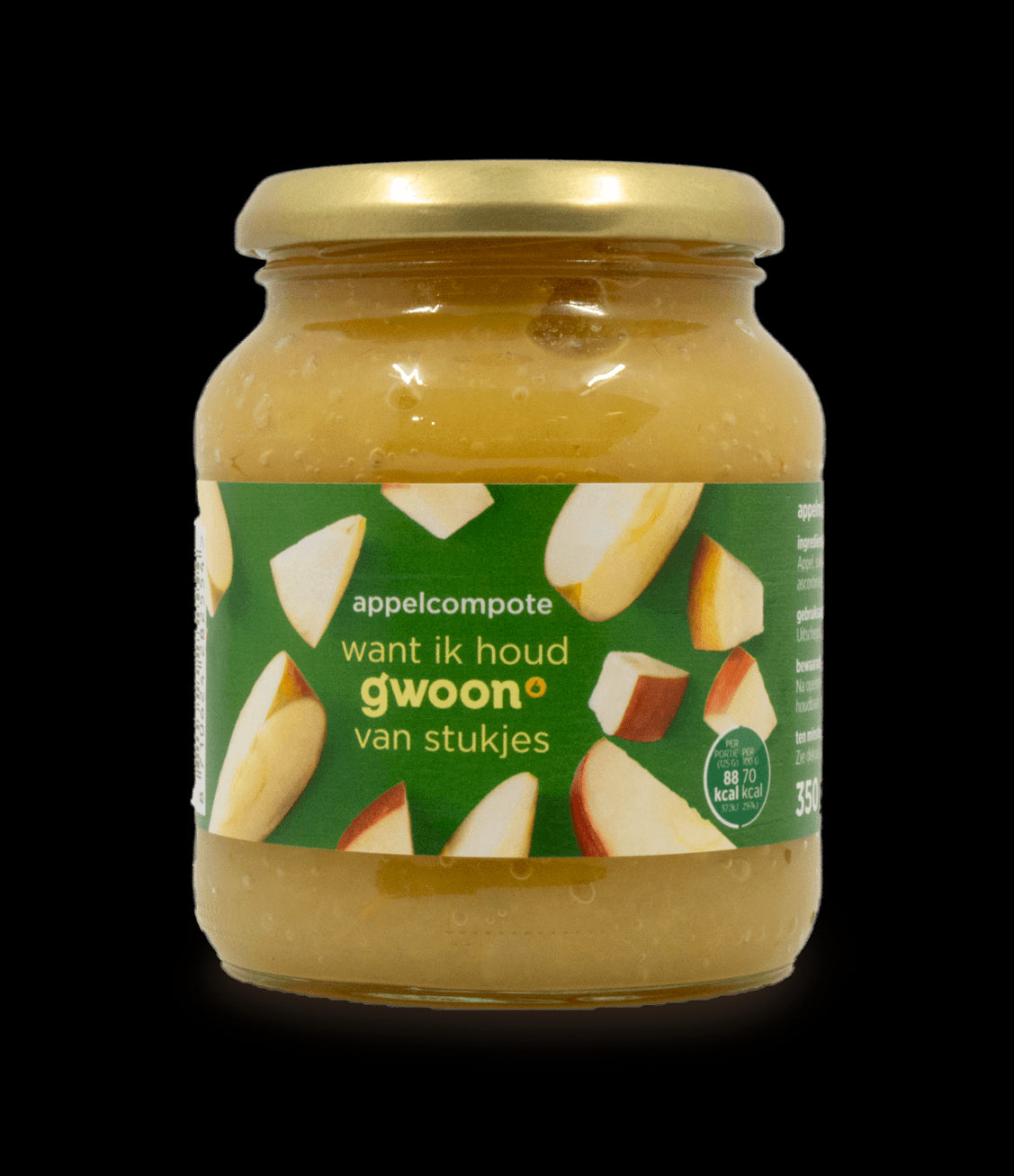 Gwoon Apple Compote with Pieces 350g