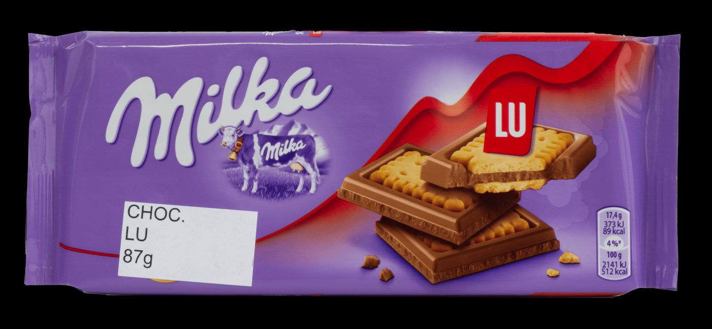 Milka Chocolate Bar - Lu Cookie 87g