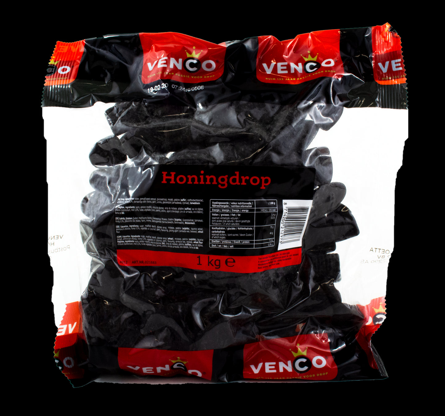 Venco Honingdrop Honey Dropjes 1kg