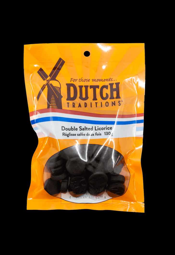 Dutch Tradition Double Salt Liquorice 130g