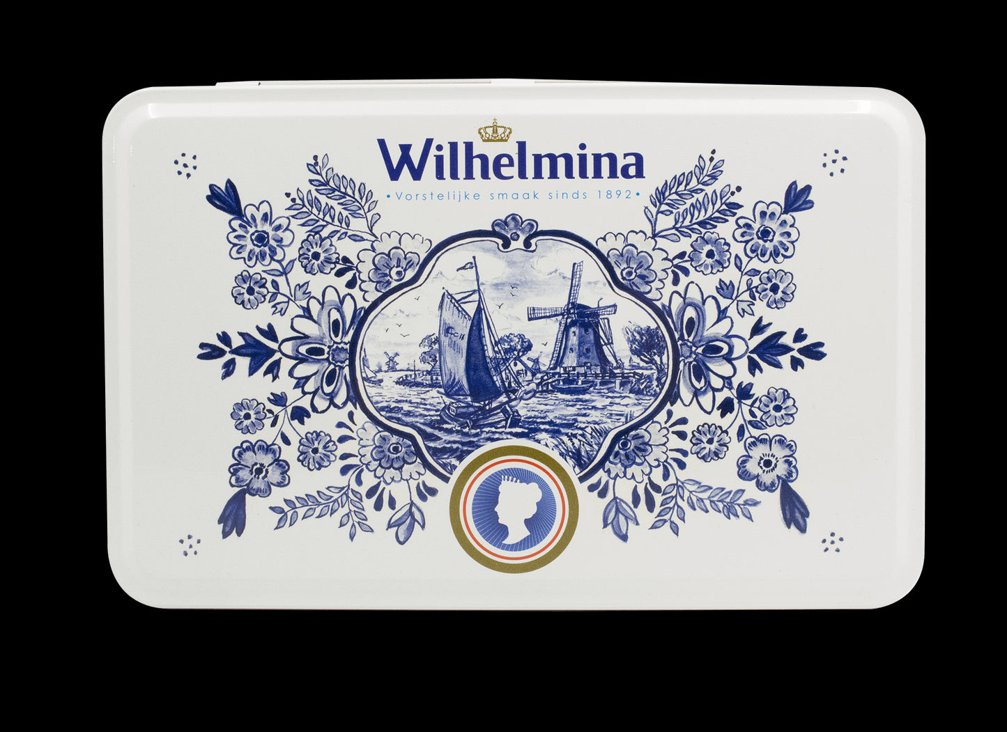 Wilhelmina Peppermints Rectangle Tin 500g
