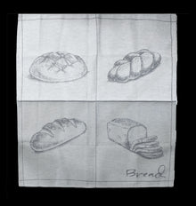 DDDDD Tea Towel - Bread Grey