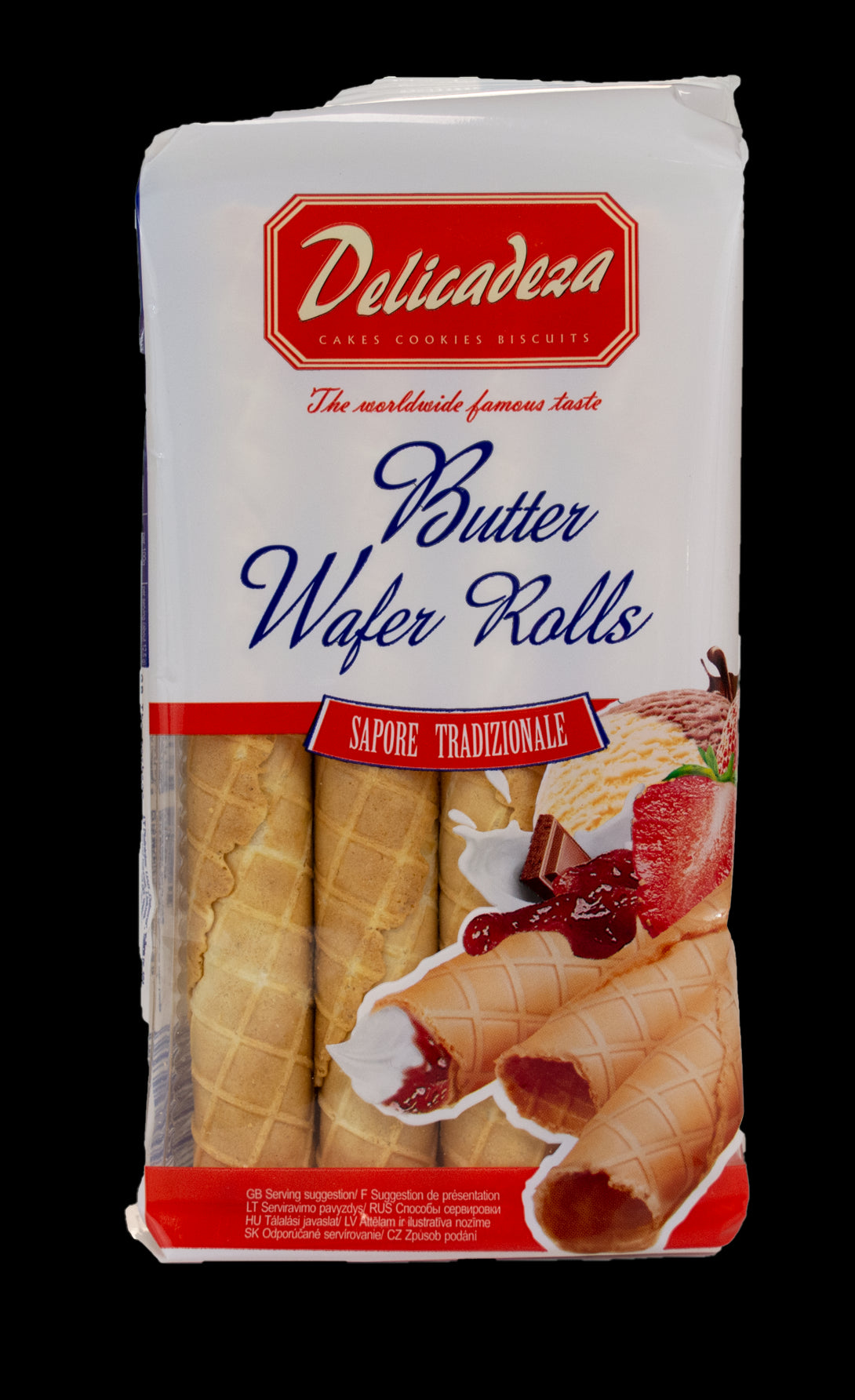 Delicadeza Butter Wafer Rolls 100g