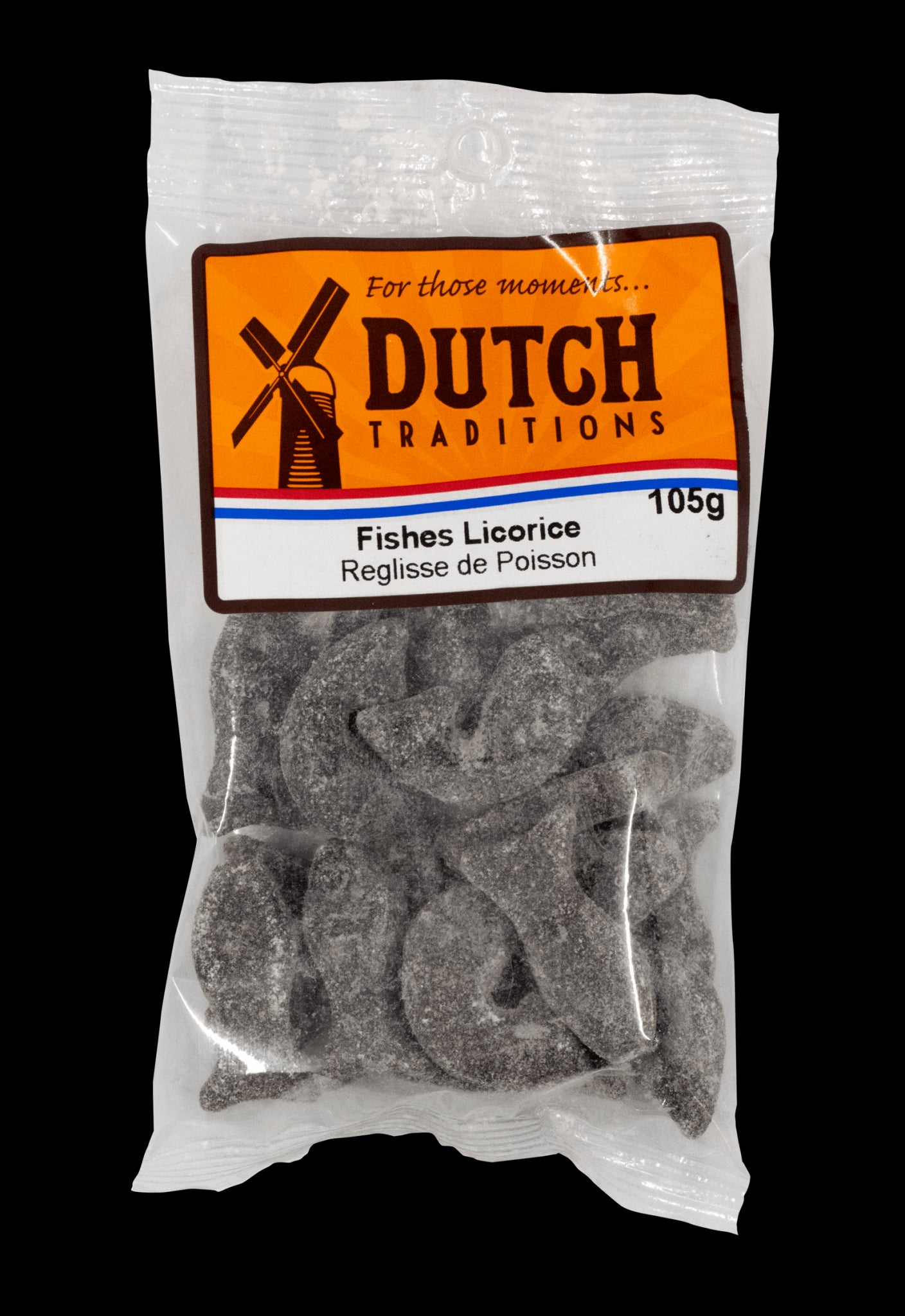 Dutch Tradition Fish-Shaped Liquorice 105g