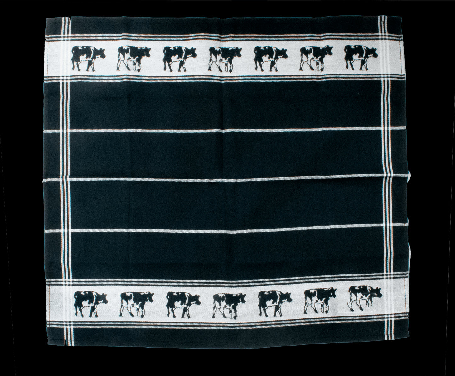 DDDDD Tea Towel - Black & White Cow