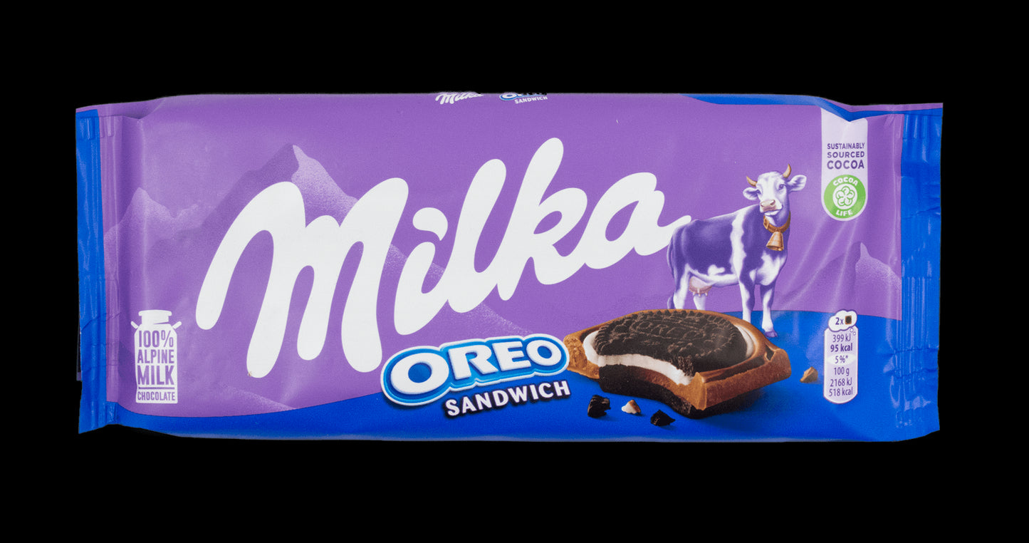 Milka Chocolate Bar - Oreo Sandwich 95g