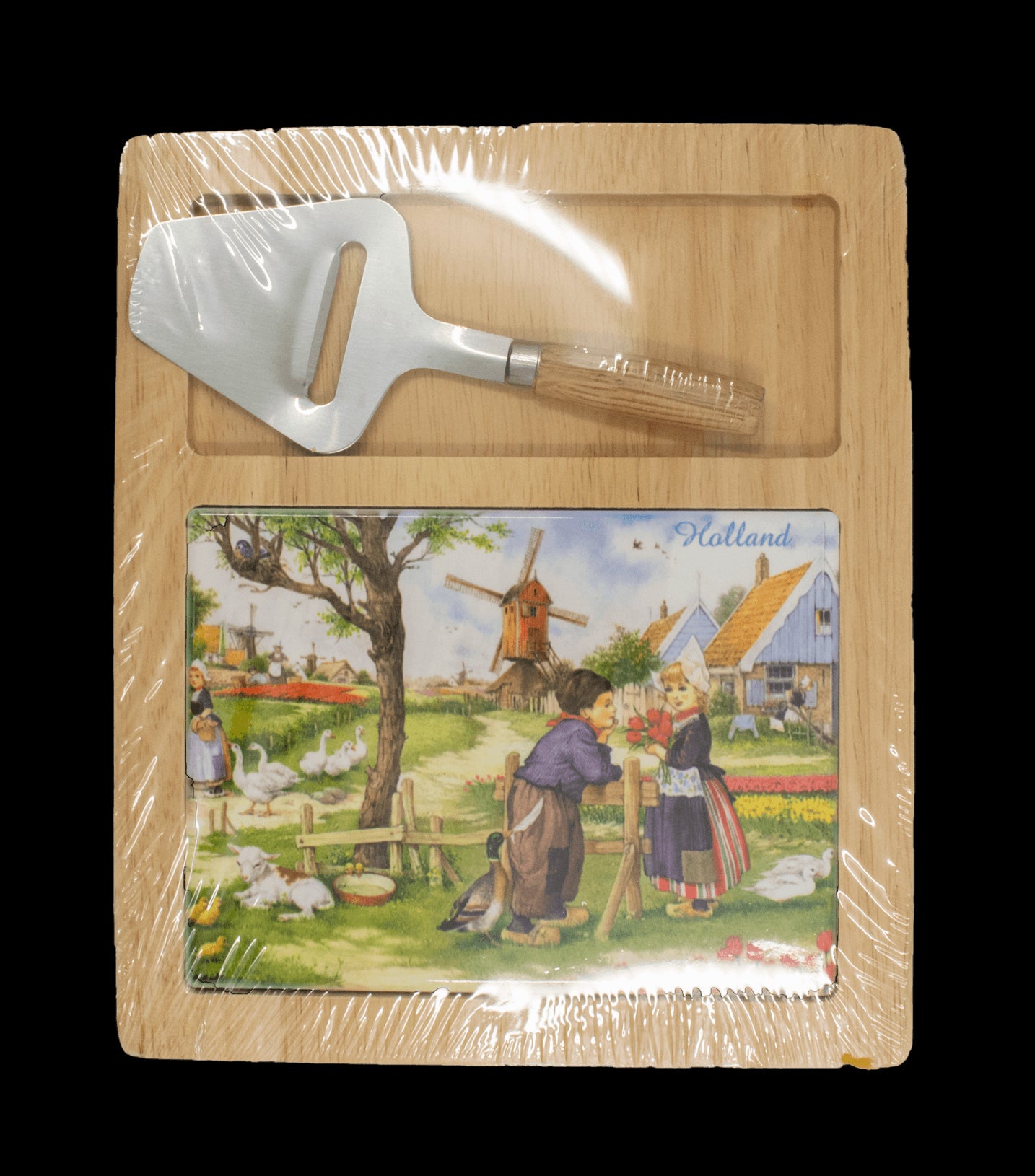 Cheese Board Set - Red Tulips