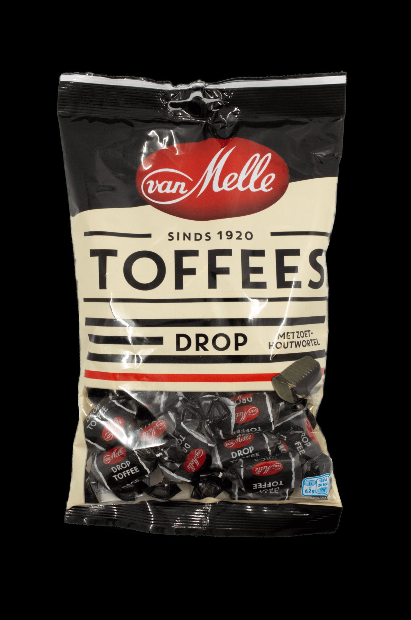 Van Melle Liquorice Drop Toffees 225g