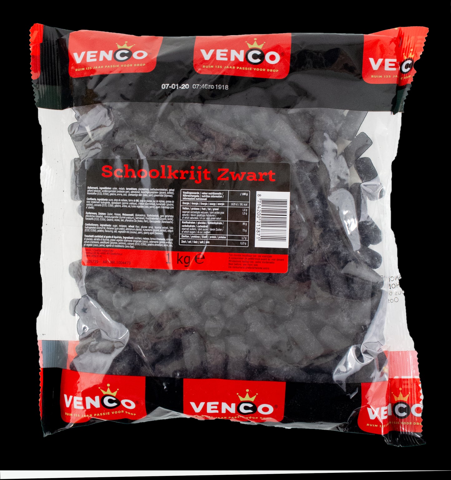 Venco School Chalk - Black 1kg