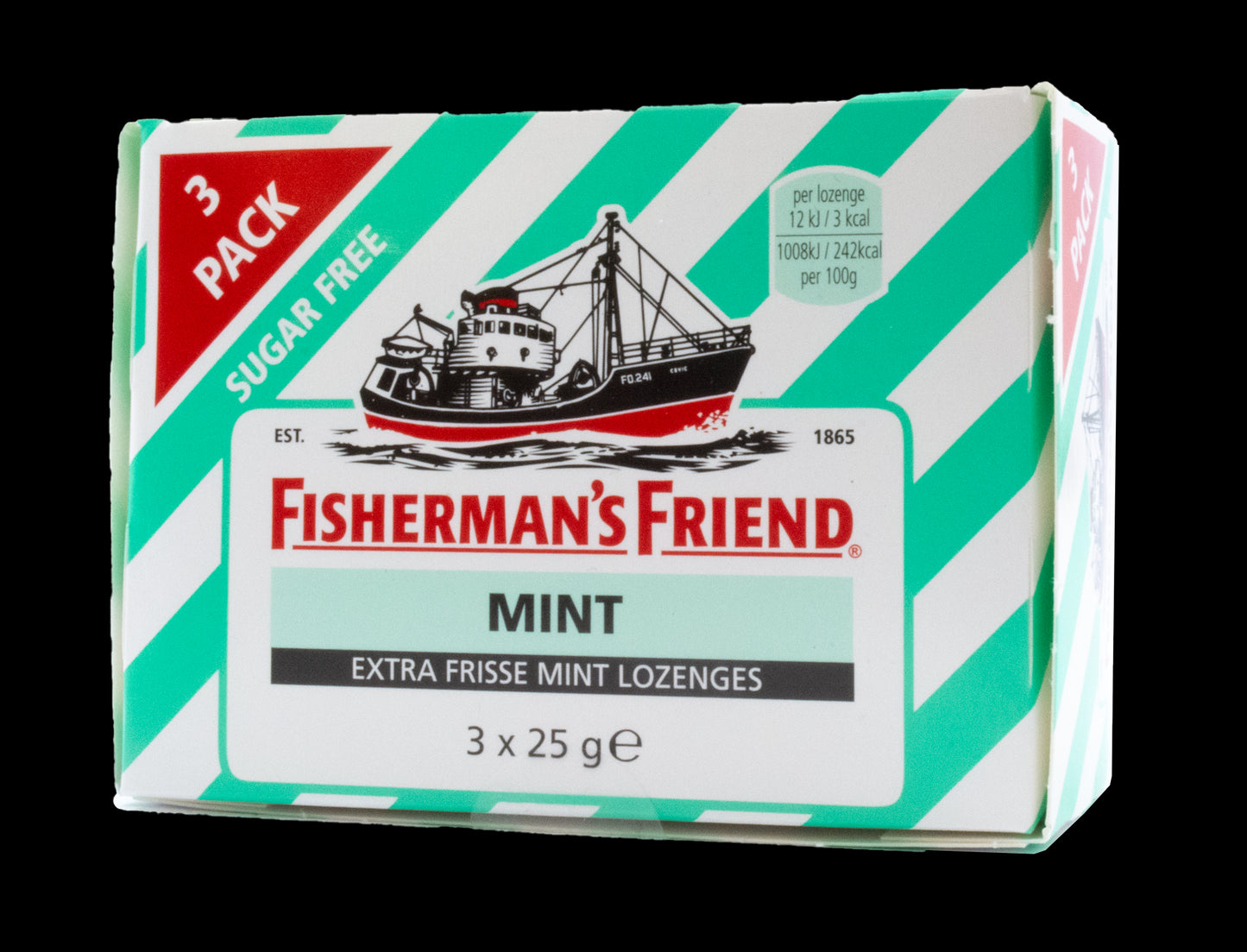 Fisherman's Friend Mint Sugar Free 3pk 3X25g