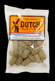 Dutch Tradition Salmiak Ship Rope Liquorice 90g