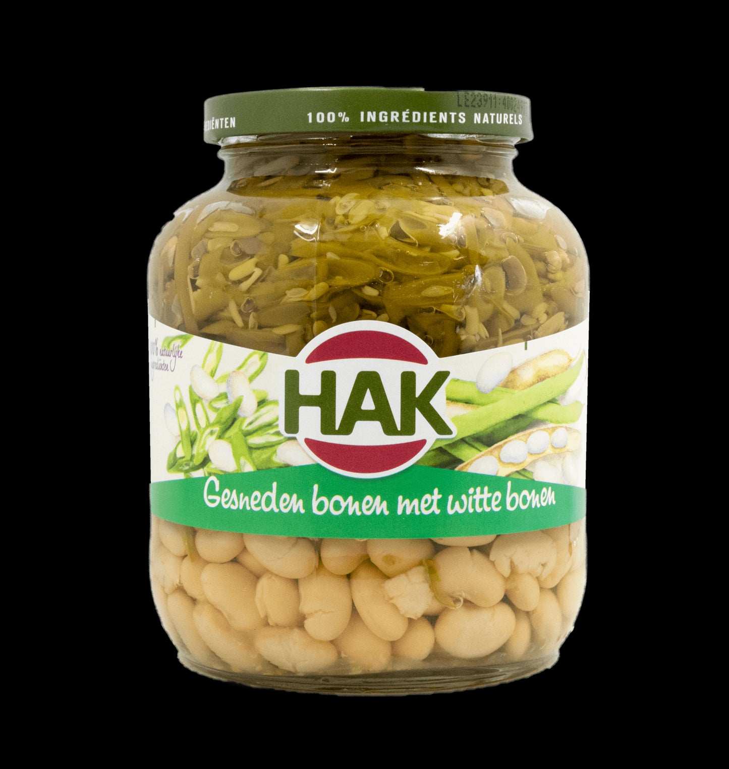 Hak Cut Green Beans and White Beans 685g