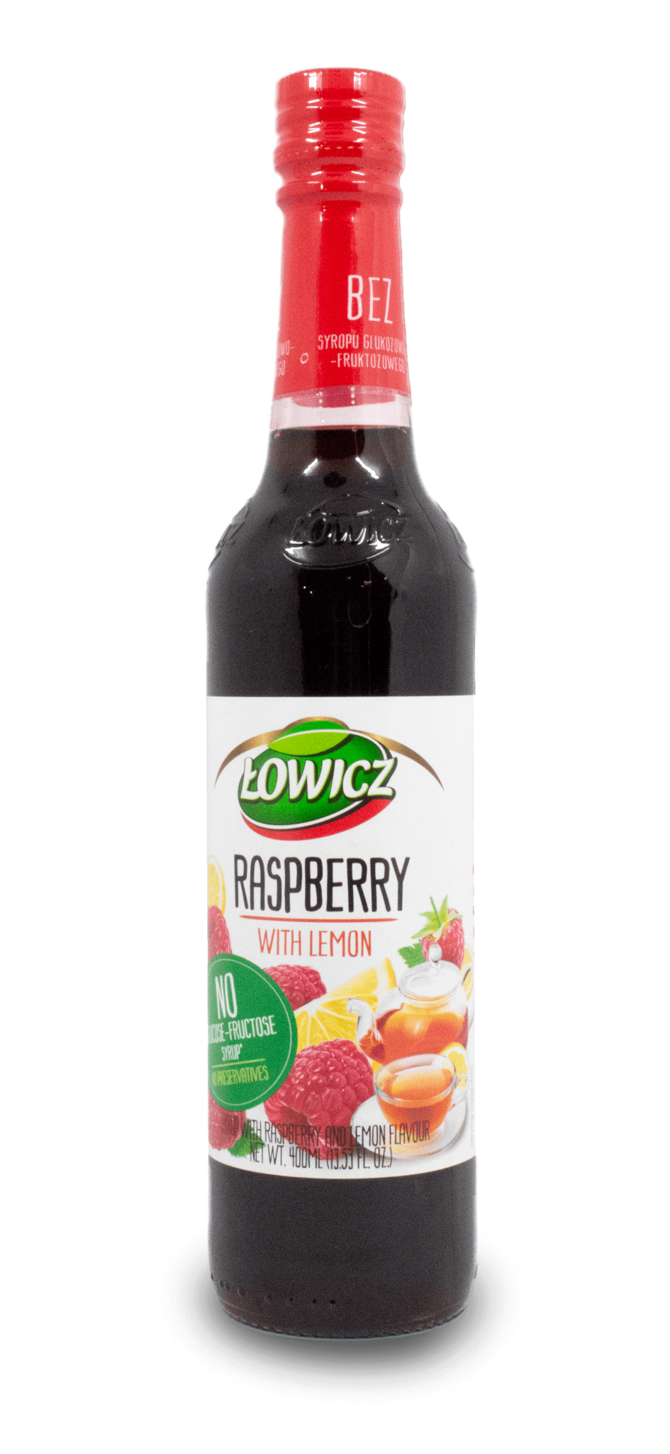 Lowicz Raspberry & Lemon Syrup 400Ml