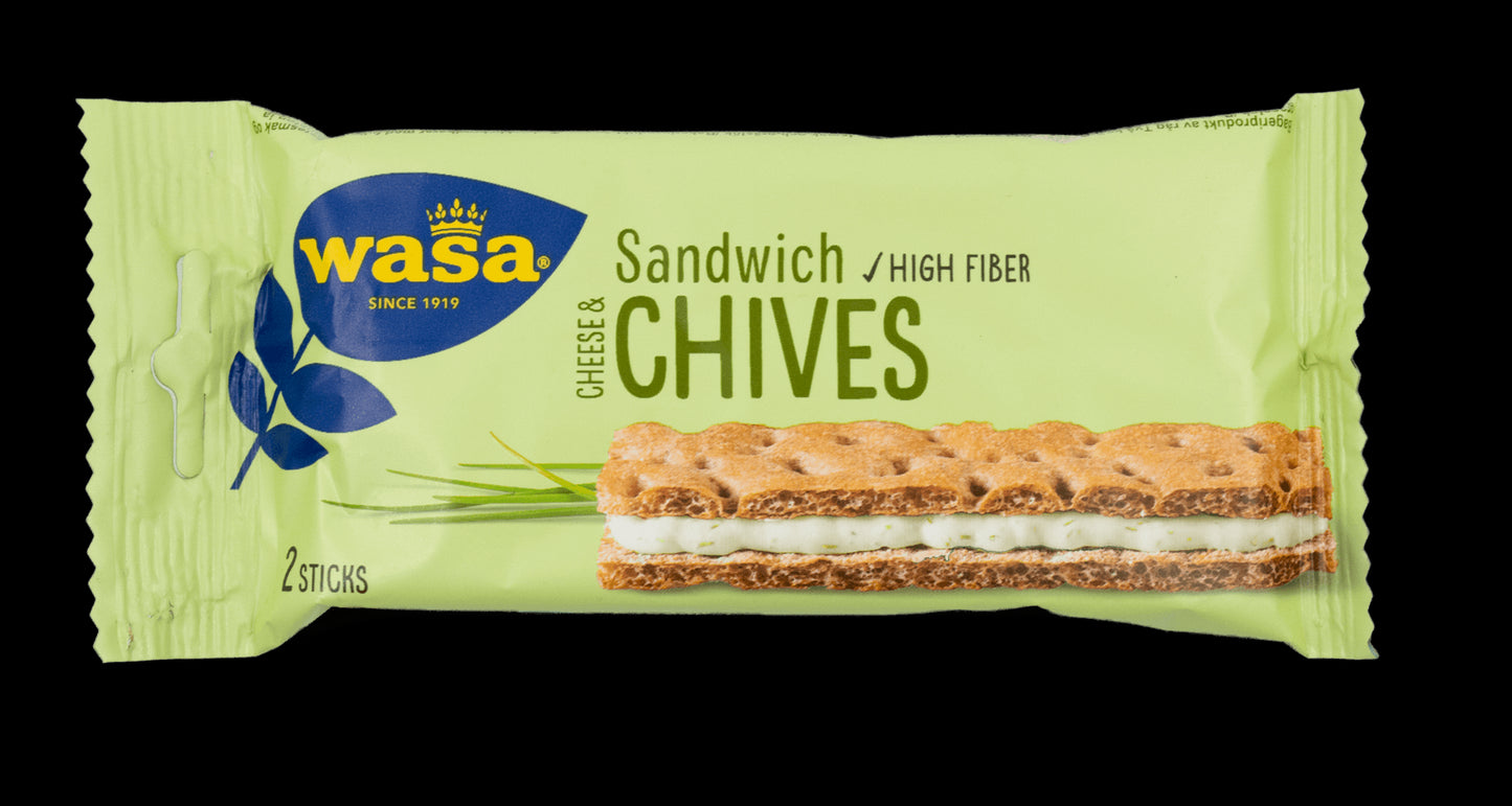 Wasa Sandwich Crackers - Cheese & Chive 40g