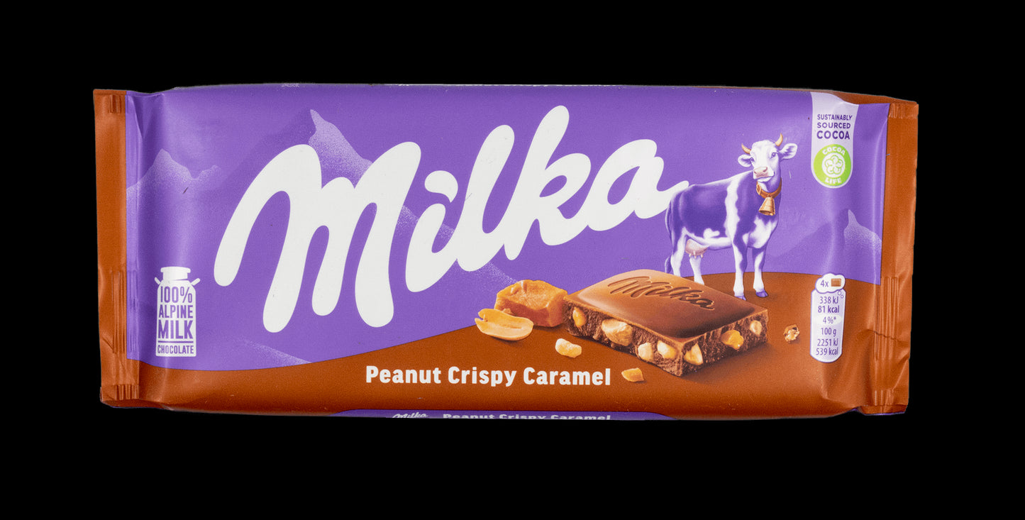 Milka Chocolate Bar - Peanut Crispy 100g