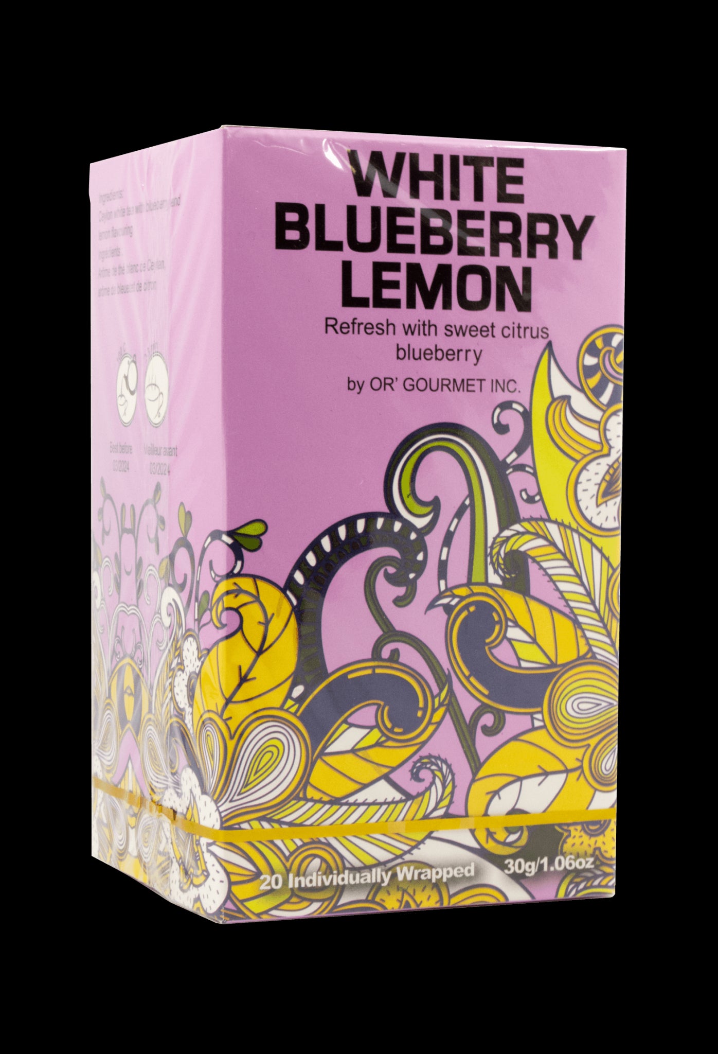 Earthteaze White Blueberry Lemon 20pk