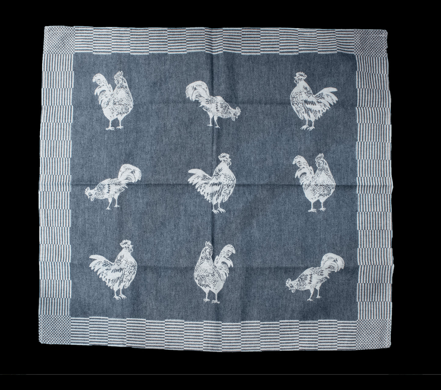 DDDDD Tea Towel - Good Morning Chicken Blue
