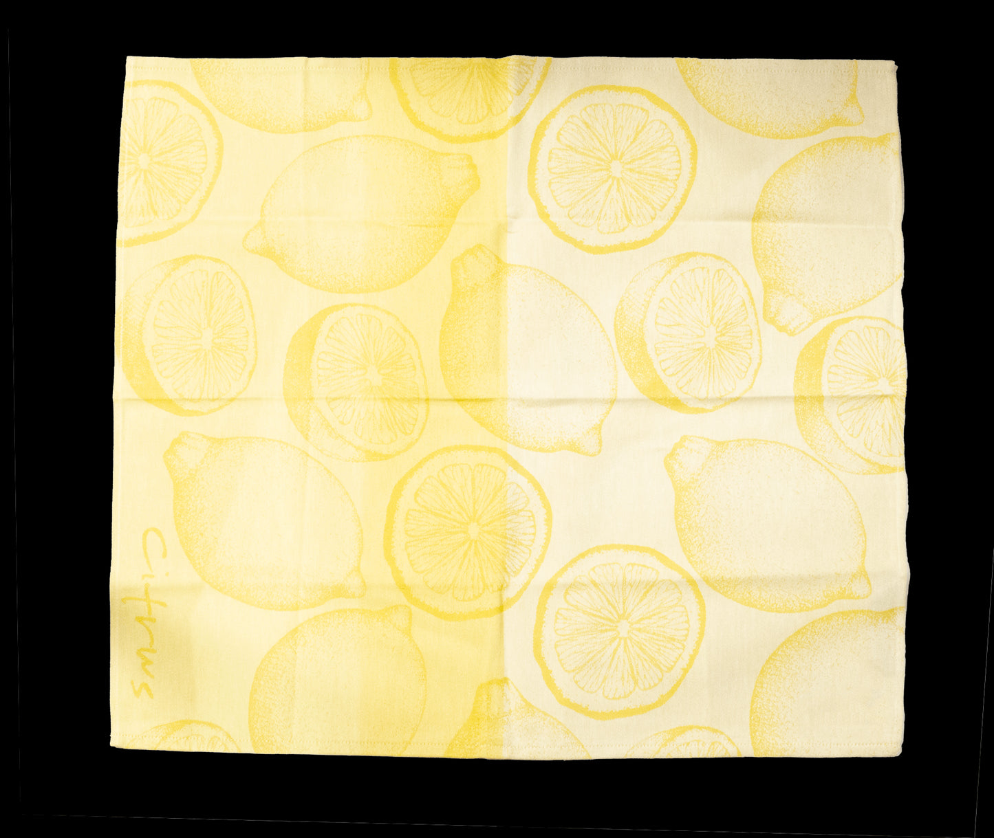 DDDDD Tea Towel - Citrus Yellow