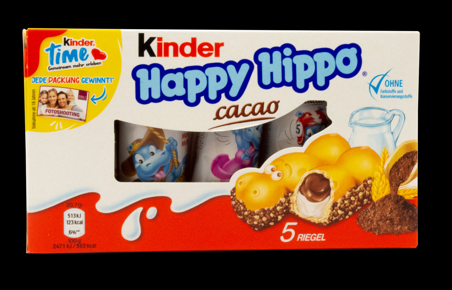 Ferrero Kinder Happy Hippo Cocoa 5pk