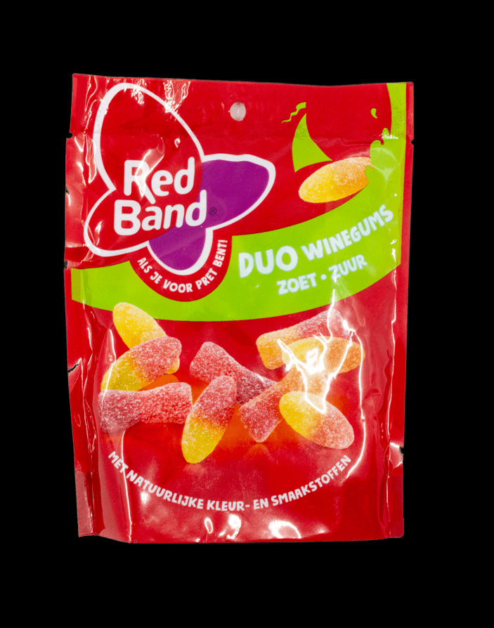 Red Band Sweet & Sour Wine Gums 205g