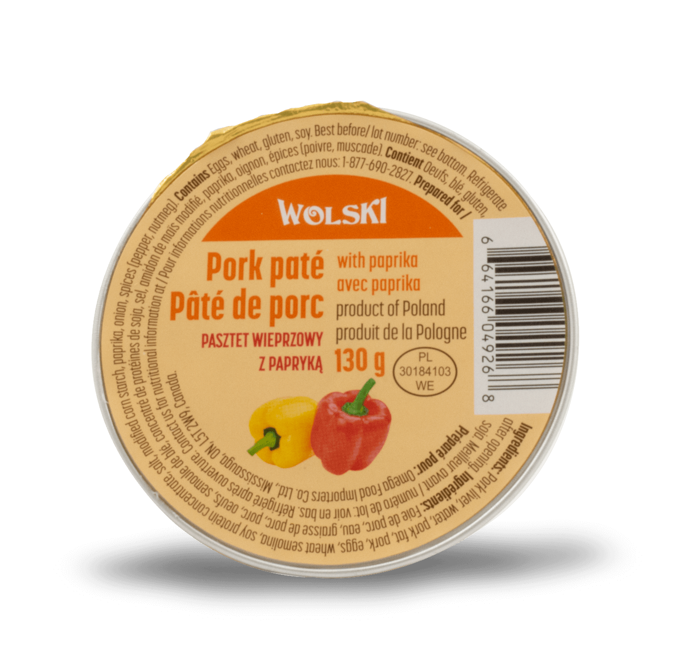 Wolski Pork Pate - Paprika 130g