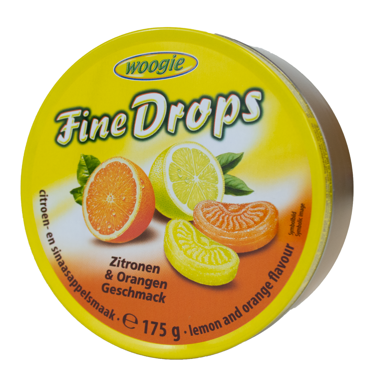 Woogie Candy Tin - Orange & Lemon 200g