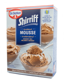 Dr Oetker Shirriff Instant Mousse - Chocolate 87g