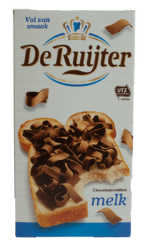 De Ruijter Chocolate Flakes (Vlokken) - Milk 300g