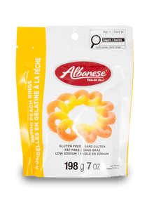 Albanese Gummy Peach Rings 198g