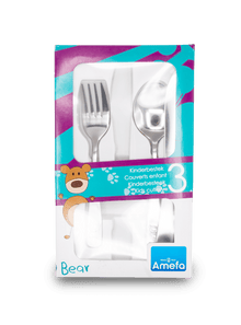 Amefa Children's Cultery Set - Teddy Bear 3pcs