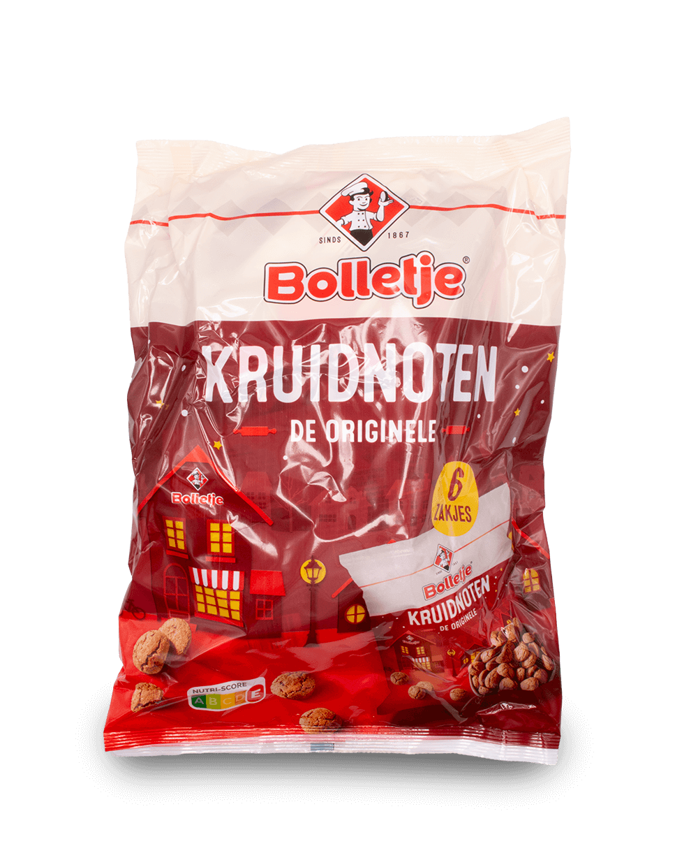 Bolletje Kruidnoten Snack Pack Bag 6x50g