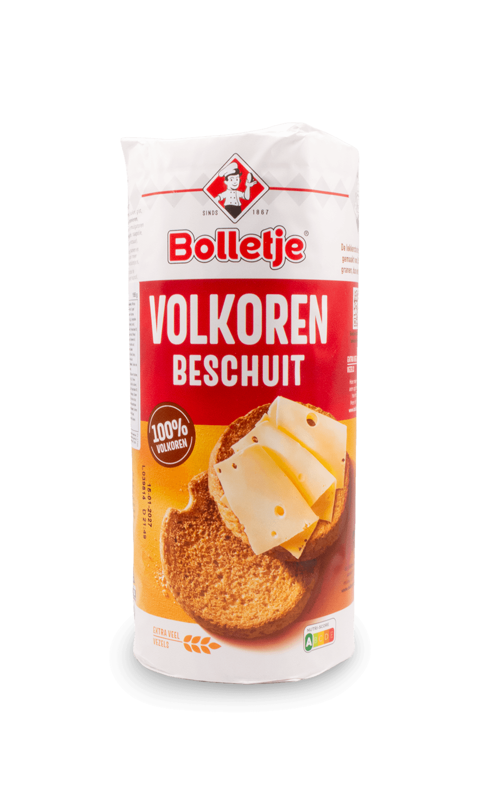 Bolletje Wholewheat Rusk 155g